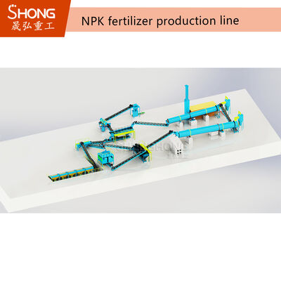 Staubfreie NPK-Düngergranulierungsanlage mit geringer Wartung und einfachem Betrieb für Düngemittelfabriken