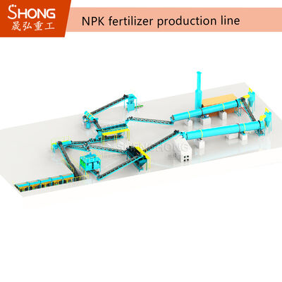 OEM-Anpassung NPK Düngemittel Granulationsgeräte mit Roller Press Granulations und 1-20 T / H Kapazität