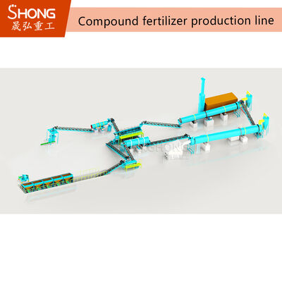 Rotary Trommel-Ammoniakanalgranulator für hochkonzentrierten NPK mit 1-30 T/H Kapazität und korrosionsbeständiger Auskleidung