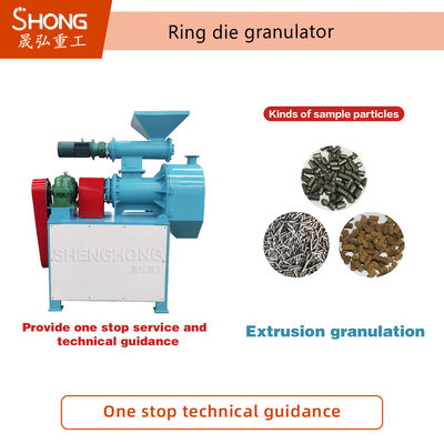 1,2 t/h Ringmatrizen-Pelletpresse und Ringmatrizen-Granulator für kugelförmige Granulate mit Konstruktion aus Kohlenstoffstahl
